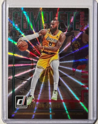 LeBron James #/75 Donruss Complete Players Holo Green Laser 2023-24 Lakers SP #1 - Image 1 of 2