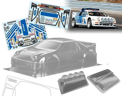 1/10 Onroad Rc Car Clear Ford Body Shell For Traxxas 4tec Kyosho Fazer Sakura - Image 1 of 3