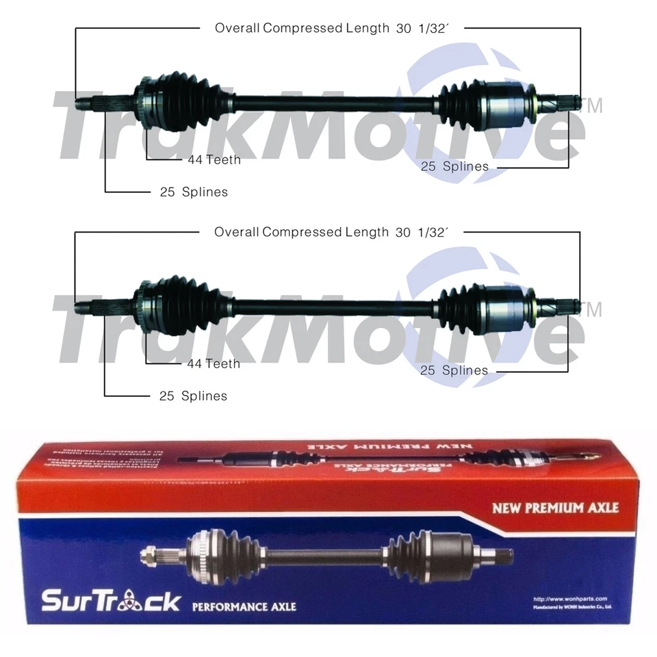 Juego de 2 ejes de eje trasero CV SurTrack para Subaru Baja Legacy 2,5 L H4 AWD Foto 1 de 1