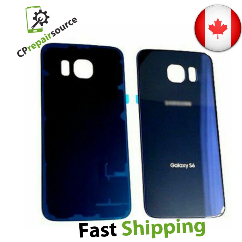 NEW Premium Back Cover Glass replacement lens Samsung Galaxy S6 G920 G920W8 BLUE - Изображение 1 из 1