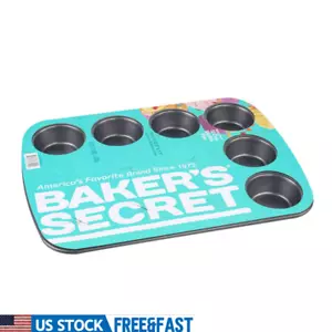 Nonstick Carbon Steel Muffin Pan 12 Cups Oven Safe Easy Release Bakeware New - Picture 1 of 7