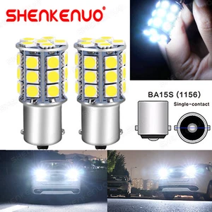 LED Front Turn Signal Blinker Light Bulbs 1156 7506 3497 White Bright 6000K 2x - Bild 1 von 12