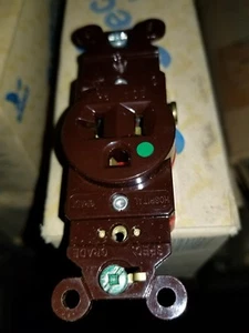 🔴(QTY 10) Eagle 8310 Hospital Receptacle Single Outlet 20A 125V 2P 3W‼️5-20R - Picture 1 of 7