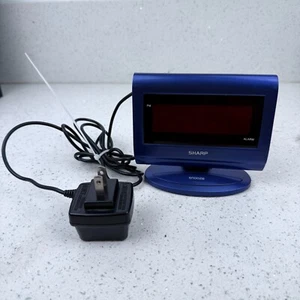 Sharp SPC060 Digital Clock Display Alarm Snooze (Electric Blue) - Picture 1 of 7