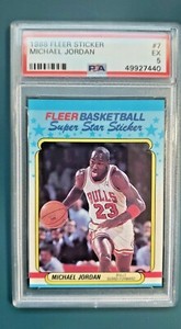 Michael Jordan 1988 Fleer #7 Stickers Price Guide - Sports Card Investor