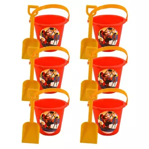 6 piezas cubo de arena y pala para fiesta de cumpleaños regalo de favor - Imagen 1 de 2