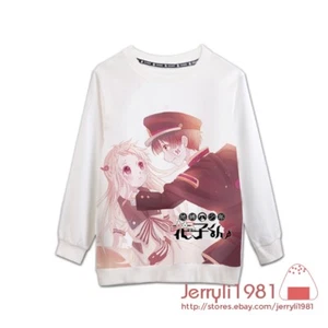 地縛少年花子くん 花子くん Anime white Unisex Long sleeve sweat shirt Jacket Coat #1 - Picture 1 of 3