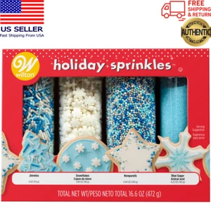 Wilton Winter Holiday Sprinkle Mix Set 16.6oz – New in Damaged Retail Packaging - Picture 1 of 5