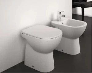 IDEAL STANDARD - COPPIA Sanitari a Terra WC BIDET SEDILE Copriwater I.LIFE A - Foto 1 di 1