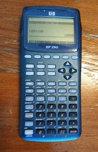 HP 39G Graphing Calculator Hewlett Packard W/Cover - Picture 1 of 6