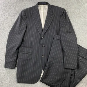 Suitsupply Washington SB Intl Suit 48L Extra Slim Pants 38x31 Pin Stripe Wool - Picture 1 of 24