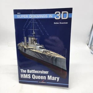 The Battlecruiser HMS Queen Mary Kagero Super Drawings In 3D Used w/ Poster - Picture 1 of 8