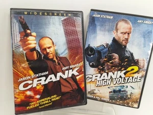 Crank & Crank 2 DVD Movie Lot Jason Statham Amy Smart Widescreen Full Screen - Picture 1 of 3