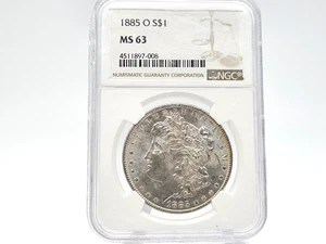 1885-O NGC MS 63 Morgan Silver Dollar **SCHÖNE MÜNZE** 97-008 - Bild 1 von 9