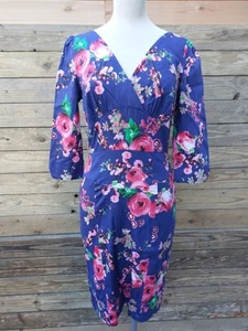 Hearts and Roses Wiggle Dress Size 10 - Picture 1 of 6