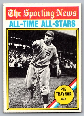 1976 TOPPS #343 PIE TRAYNOR ALL-TIME ALL-STARS - Image 1 of 3