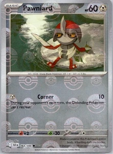 Pokemon Card 064/086 Pawniard PokeBall Pattern Black Bolt - Picture 1 of 1