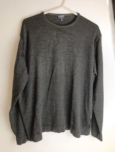 Kenzo Homme Pullover Jumper Merino Wool Charcoal Grey Size 50 Medium Vintage - Picture 1 of 7