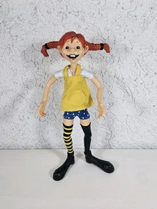 Pippi Langstrumpf + Kleid Biegepuppe Oetinger Astrid Lindgren 30cm  - Bild 1 von 7