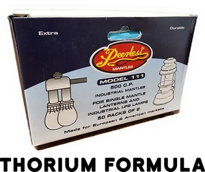 PEERLESS MODEL 111 MANTLES 100 PACKS OF 2 (200 MANTLES) BRIGHTER FORMULA TYPE 11 - Picture 1 of 3