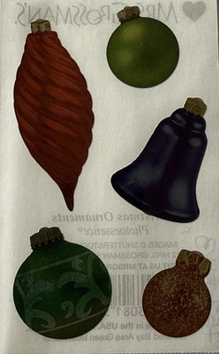 ENFEITE DE NATAL FOIL Adesivos Photoessence (5 peças) Mrs.Grossman's•Fabricação de cartões• - Imagem 1 de 4