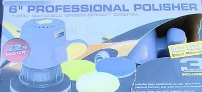 AutoSpa Professional 6-inch Orbital Auto Polisher/Buffer 120V Corded - Image 1 of 4