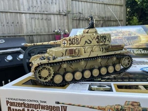 Tamiya RC 1/16 Panzerkampfwagen IV Full Option Tank Rare M Wittman Wiking Div - Picture 1 of 24