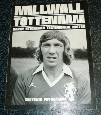 Millwall v Tottenham - 1975 Barry Kitchener Testimonial - Image 1 of 2
