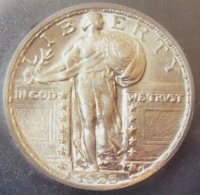 1925 Standing Liberty Quarter 25C MS64 Full Head ICG. PQ!!! - Image 1 of 4