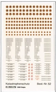 1:87 Decals "Katastrophenschutz Beschrift." Aufkleber Modellbau H0 6x10cm #052 - Bild 1 von 1