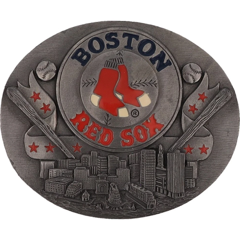 Boston Red Sox Massachusetts Fenway Park MLB béisbol años 90 vintage hebilla de cinturón Foto 1 de 4