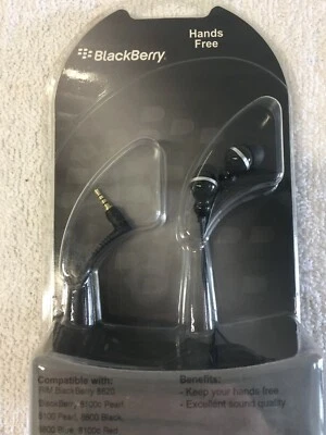 RIM OEM HDW-16907-001 BlackBerry Universal Stereo 2.5mm Headset with Ear Gels - Image 1 of 2