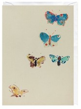 Five Butterflies Odilon Redon Art Greeting Card Blank Inside - Thank You, etc