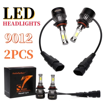 9012 For Fiat 500 2012-2018 Headlight LED 6000K 16000LM HIR2 White 2x Bulbs Kit - Image 1 of 4