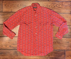 Camisa De Colección Genera Giovane Para Hombre L/S Botón Talla Grande Abstracto Patrón Geométrico - Imagen 1 de 11