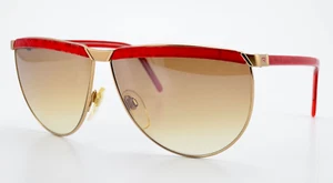 Rodenstock Sonnenbrille SUPERSONIC Mod. 1714 GM Rot 80er Vintage + CAVALLI Etui - Picture 1 of 9