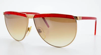 Óculos de sol Rodenstock SUPERSONIC Mod. 1714 GM Vermelho Anos 80 Vintage + Estojo CAVALLI - Imagem 1 de 4