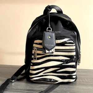 Marc by Marc Jacob Biker Zebra Sequin Backpack - Picture 1 of 10