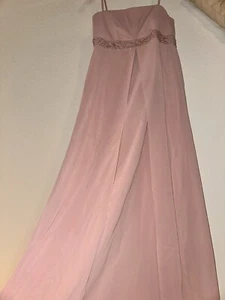 MICHAELANGELO Style F1259 Ballet Pink Formal Long Gown Dress Size 12 - Picture 1 of 11