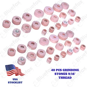 Valve Seat Grinding Stones 40 Pcs For Black And Decker Holder 9/16" USA Bluefox - Picture 1 of 3