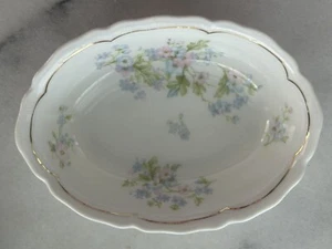 Vintage China Soap Dish BOwl Vienna Austria Pink Blue Flowers BEAUTAIFUL! - Picture 1 of 2