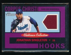 JONATHAN SINGLETON 2013 TOPPS HERITAGE MINORS CLUBHOUSE COLLECTION JERSEY 47/50 - Picture 1 of 1