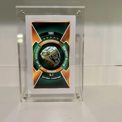 Infinite Objects: Miami Hurricanes 1991 чемпионское кольцо - Изображение 1 из 2
