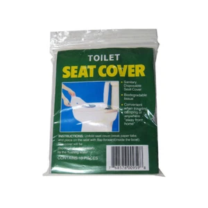 Pack Of 50 Paper Disposable Toilet Seat Covers Travel Biodegradable Sanitary - Picture 1 of 1