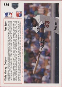 1991 Upper Deck Silver Slugger - Eddie Murray (Los Angeles Dodgers) #SS6 - Bild 1 von 2