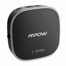 Mpow Bluetooth 5.0 Transmitter & Receiver Audio Adapte aptX Low Latency 18 Hours