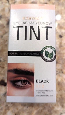 Kit de tinte para pestañas y cejas 2 en 1 Iconsign negro caducidad: 10/2027 Foto 1 de 4