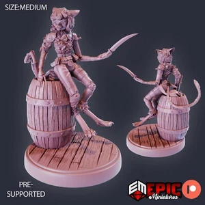 Cat Thief B Epic Miniatures RPG D&D Pathfinder impresión 3D - Imagen 1 de 1