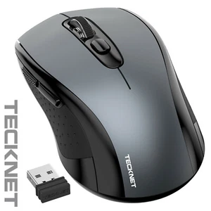 TeckNet Wireless Cordless Mouse USB Optical Scroll 2.4GHz For PC Laptop Computer - Picture 1 of 10