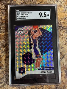 2020-21 Panini Mosaic All-Time Greats Steve Nash #286 Silver Prizm SGC 9.5 MINT+ - Picture 1 of 1